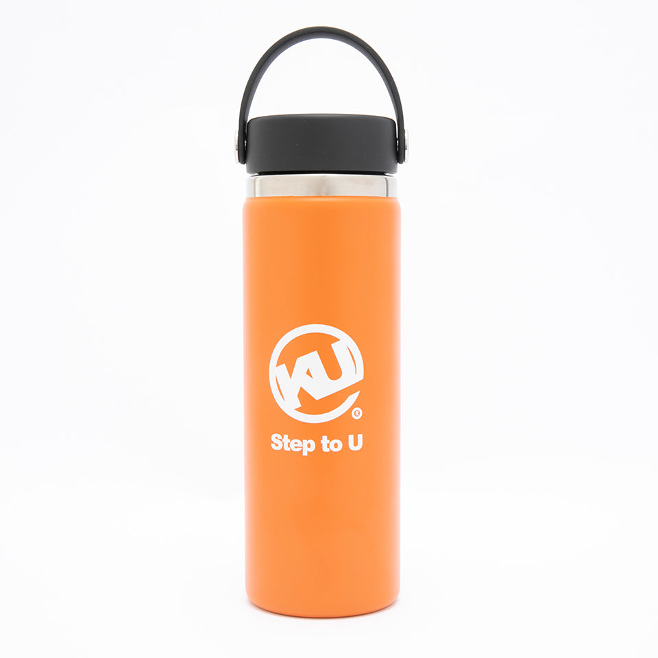 Hydro Flask オレンジ 中型 hydro flask 32 oz NEW MyHydro Orange with green flex cape
